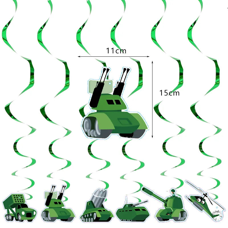 Military Camo Party Supplies – Plates, Cups & Balloons Set