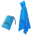 3-in-1 Adult Waterproof Hooded Raincoat & Poncho – Big Size Waterproof Raincoat Babs 6-Light blue