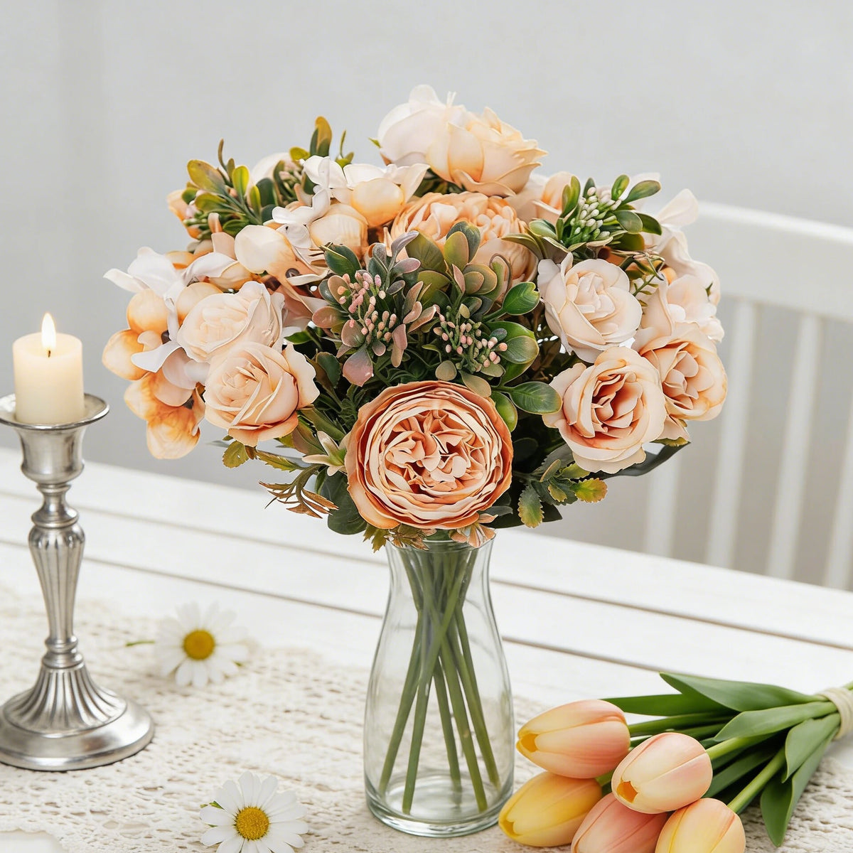 Silk Peony Artificial Flowers – Bridal Bouquet & Home Decor Artificial Flowers Babs