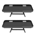 Adjustable Monitor Top Shelf – Foldable Desktop Organizer Stand Monitor Top Shelf Babs Black-2Pcs