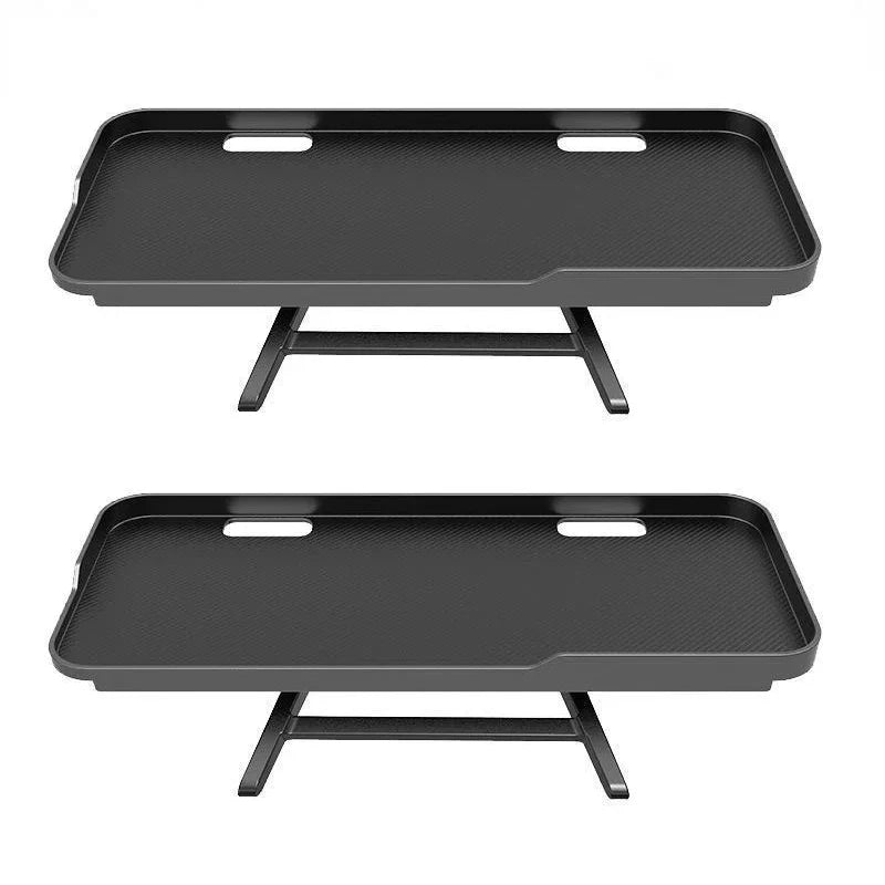 Adjustable Monitor Top Shelf – Foldable Desktop Organizer Stand Monitor Top Shelf Babs Black-2Pcs