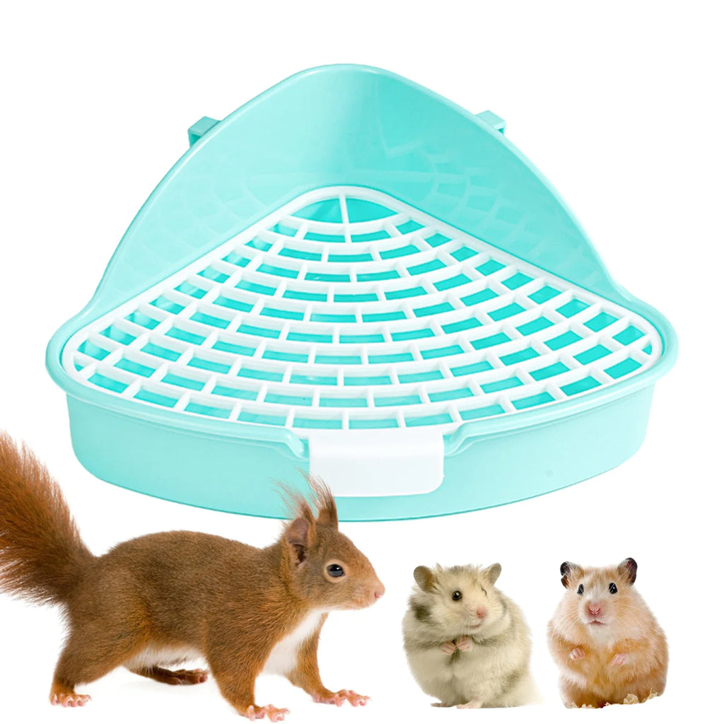 Corner Litter Tray for Rabbits, Ferrets & Small Pets Small Pet Litter Tray Babs