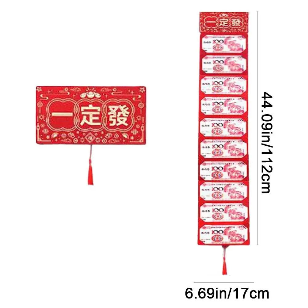 Chinese Folding Red Envelope – 10 Card Slots | Lucky Red Packet Folding Red Envelope Babs