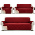 Waterproof Non-Slip Pet Blanket & Sofa Cover for Dogs & Cats Pet Furniture Cover Babs Red-2PCS 170x166cm