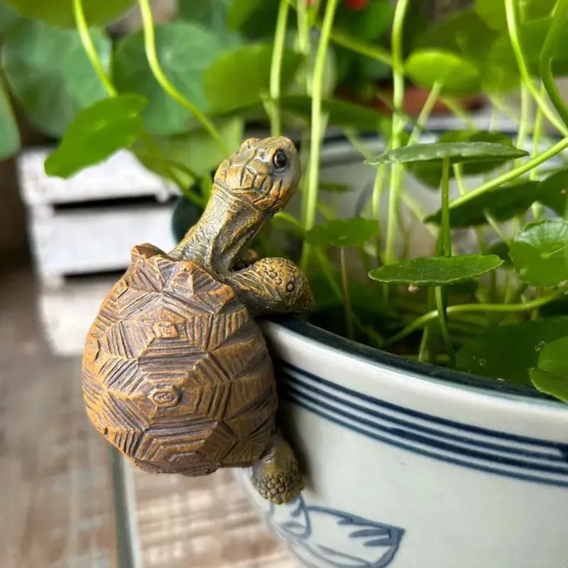 Turtle Hanging Ornament – Flower Pot & Garden Decor Garden Ornament Babs