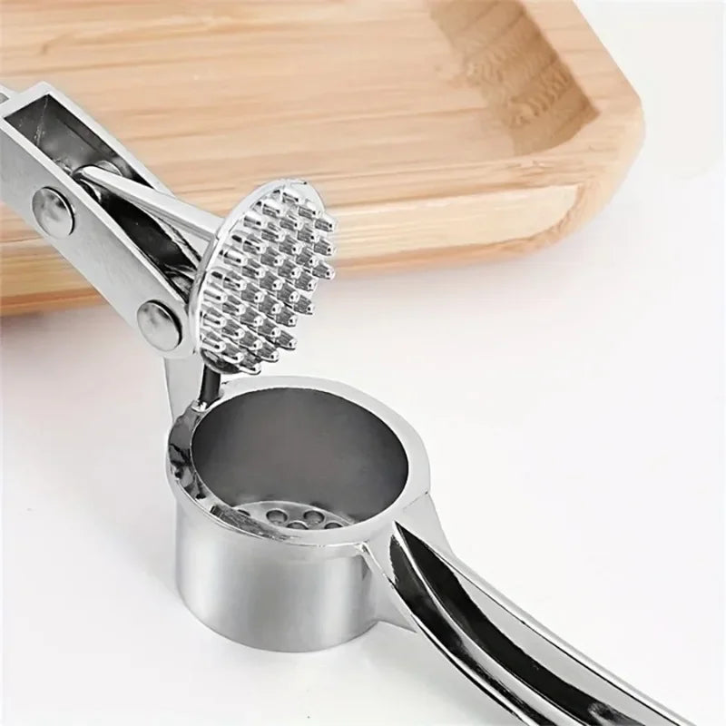Heavy Duty Aluminum Garlic Press Multi-Tool 18cm – Restaurant Grade Garlic Press Tool Babs