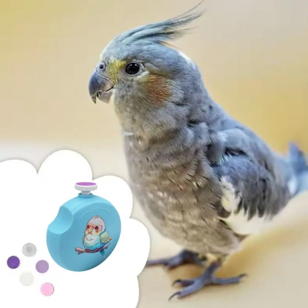 Electric Parrot Nail Trimmer – 6 Grinding Heads, Low Noise Bird Nail Grinder Babs