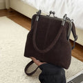 Retro Shell Handbag – Women's Crossbody Shoulder Bag | Work & Travel Crossbody Handbag Babs Coffee 2PCS