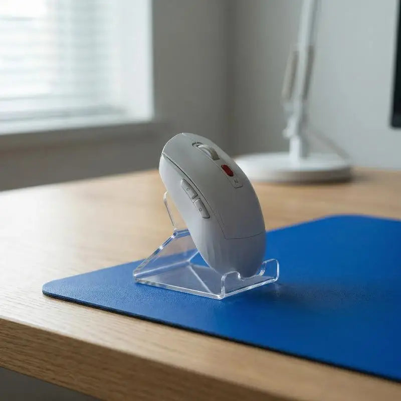 Acrylic Mouse Stand Holder – Non-Slip Gaming & Office Display Mouse Display Stand Babs