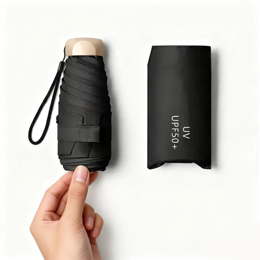 Ultralight Five-Fold UV Sun Umbrella – Compact Folding Shade UV Folding Umbrella Babs