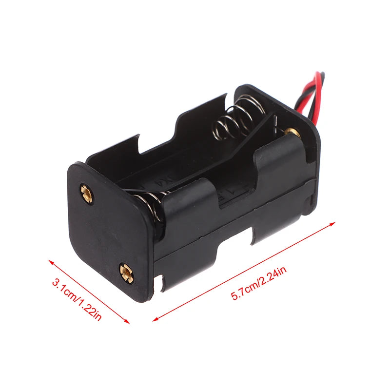 6V AA Battery Holder 4-Cell Plastic Case with Wire Lead Battery Holder Babs