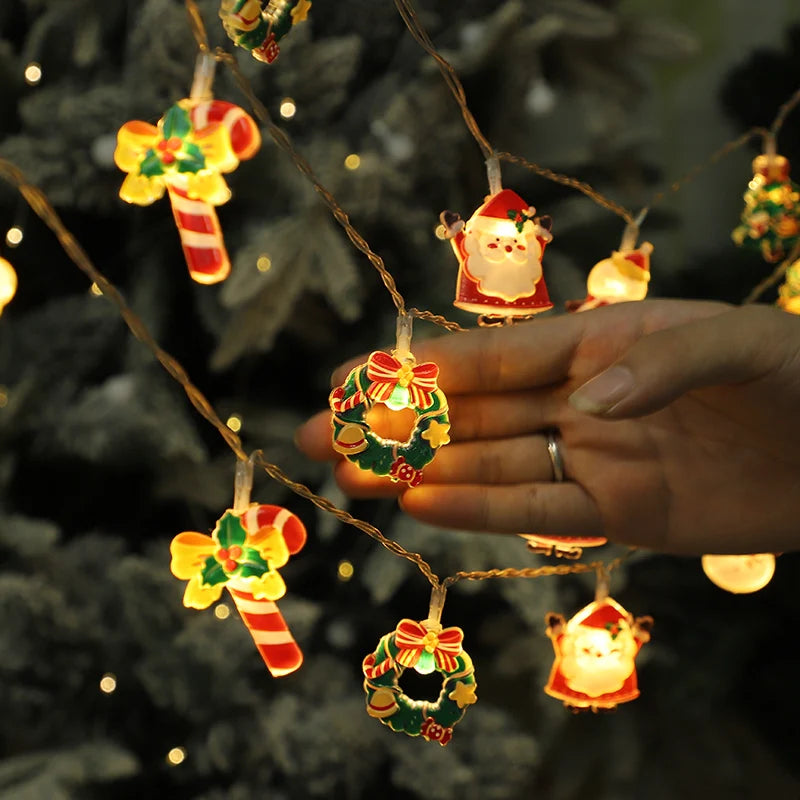 Christmas LED String Lights – Santa, Gingerbread & Xmas Tree LED String Lights Babs