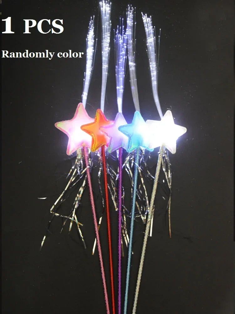 Light-Up Tutu Skirt & Animal Headband – Girls Glow Party Girls Glow Costume Babs 1pcs magic wand for 3-10 years girls