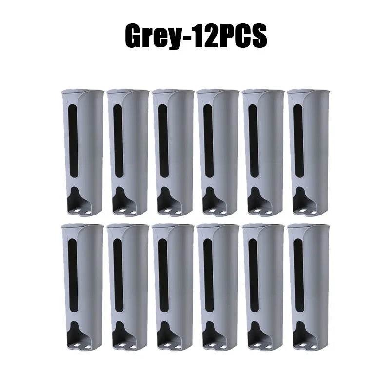 Wall-Mounted Underwear & Socks Hanging Storage Organizer Box Hanging Storage Organizer Babs Grey-12PCS