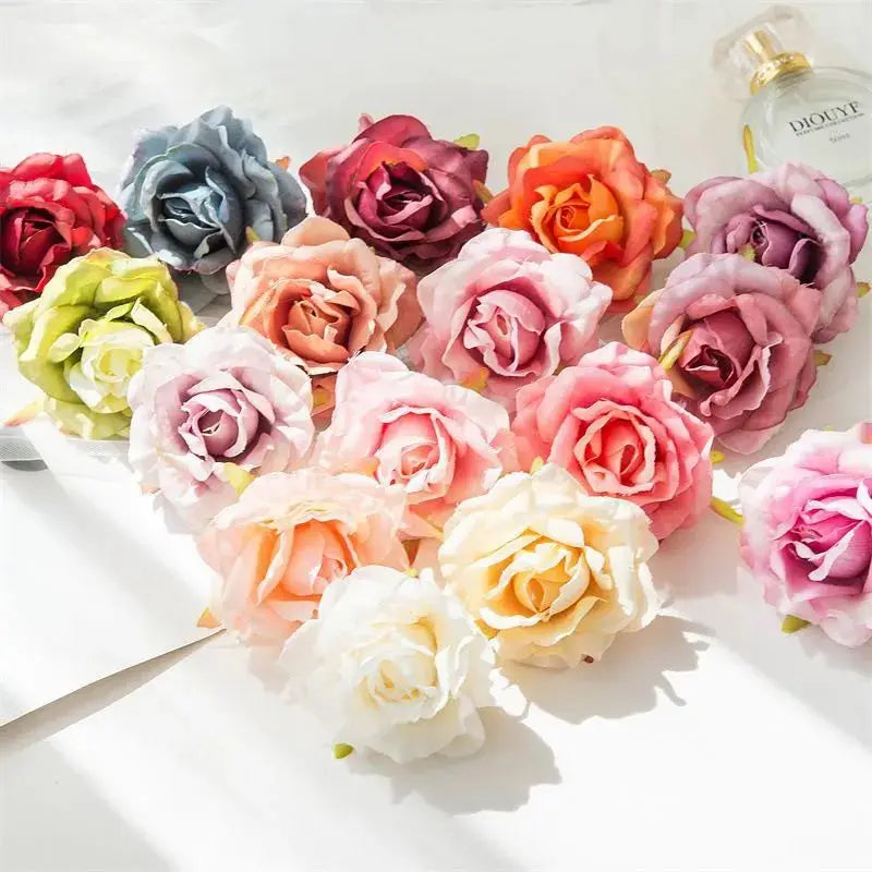 50/100Pcs UV Protected Silk Rose Artificial Flowers – Wedding & Décor Artificial Silk Flowers Babs