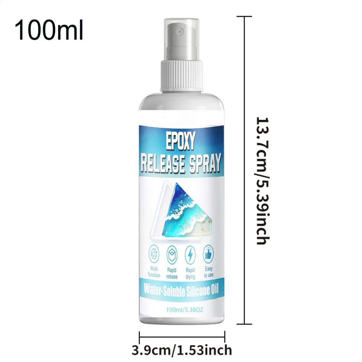 Epoxy Mold Release Spray 100ml – Resin, Candle & Casting Mold Release Spray Babs