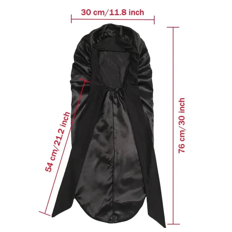 Extra Large Satin Sleep Bonnet with Long Tie – All Hair Types Satin Sleep Bonnet Babs