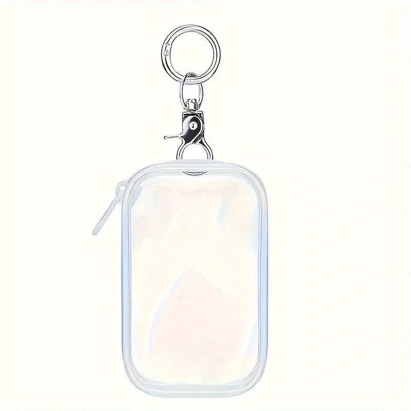 Clear Figure Display Bag with Keychain | Blind Box Mini Pouch Figure Display Bag Babs White Other