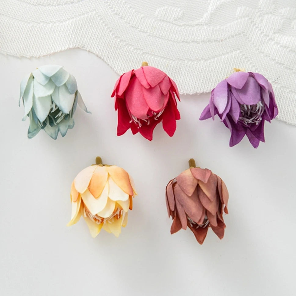 50/100PCS Silk Pineapple Blossom Artificial Flowers – Wedding Decor Artificial Flowers Babs