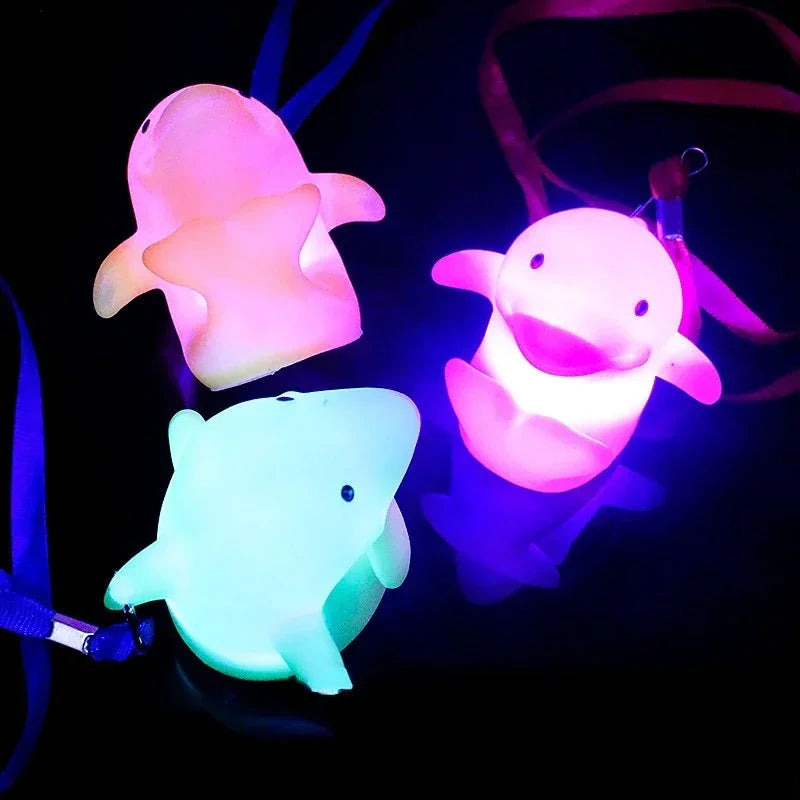 30pcs LED Blinking Party Necklaces – Fish Star Dolphin Pendants LED Party Necklace Babs