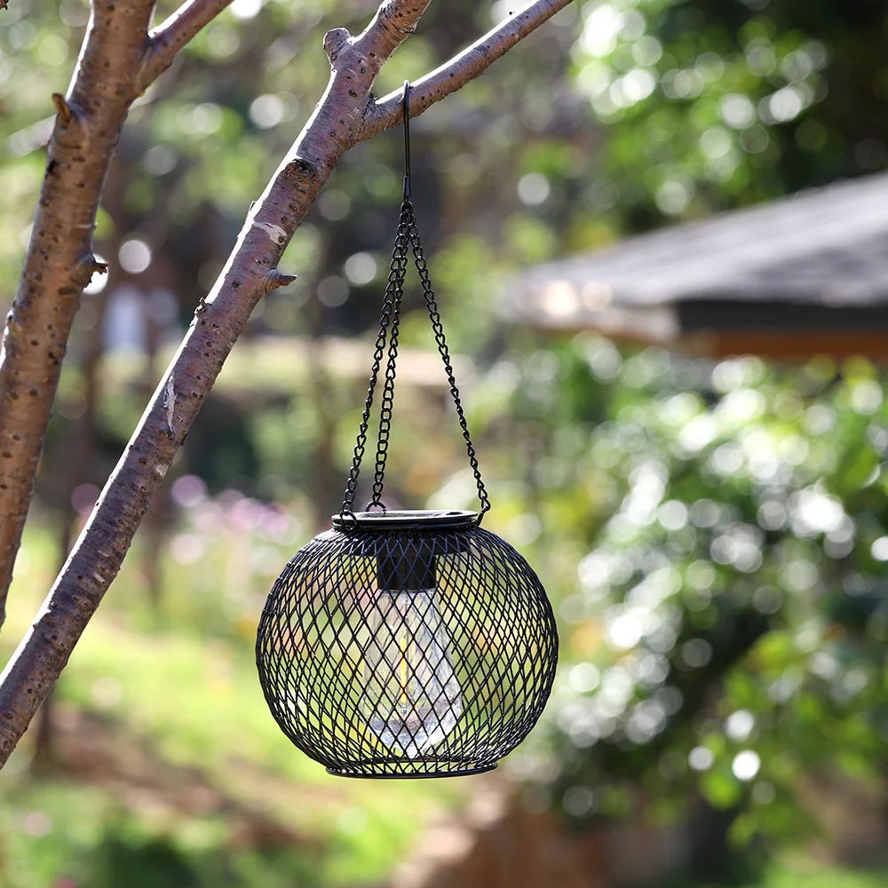 Solar Hanging Lantern Outdoor – Vintage Waterproof Decorative Light Solar Hanging Lantern Babs