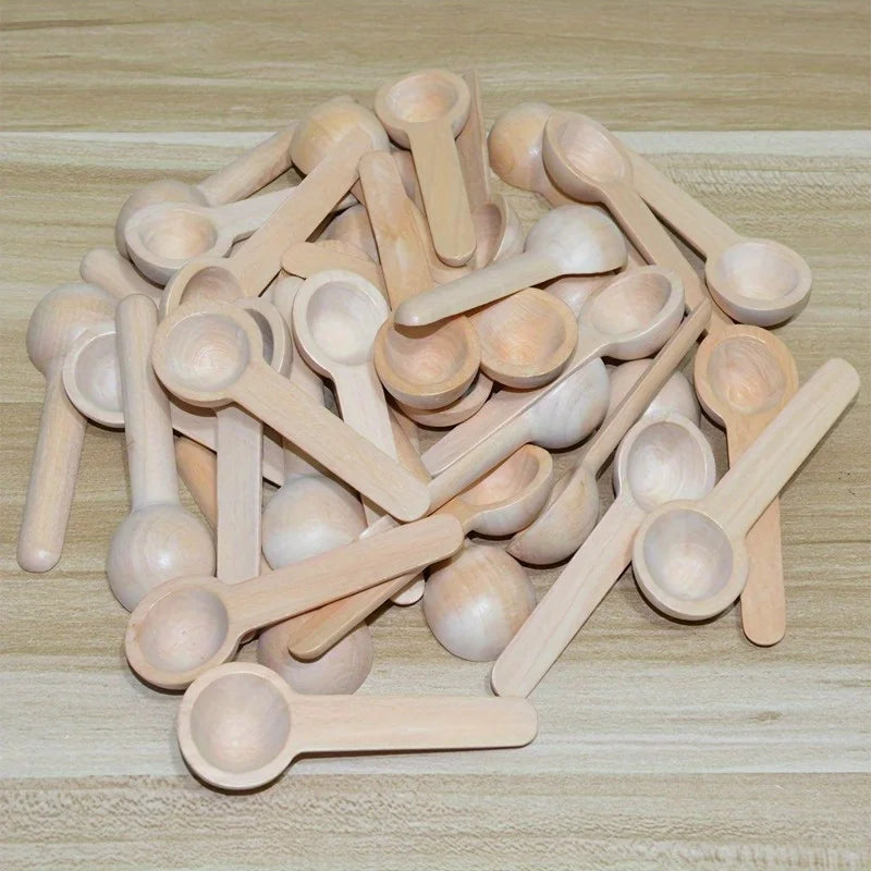 Cute Small Wooden Spoons – Coffee, Tea, Spice & Bath Salt Wooden Measuring Spoon Babs