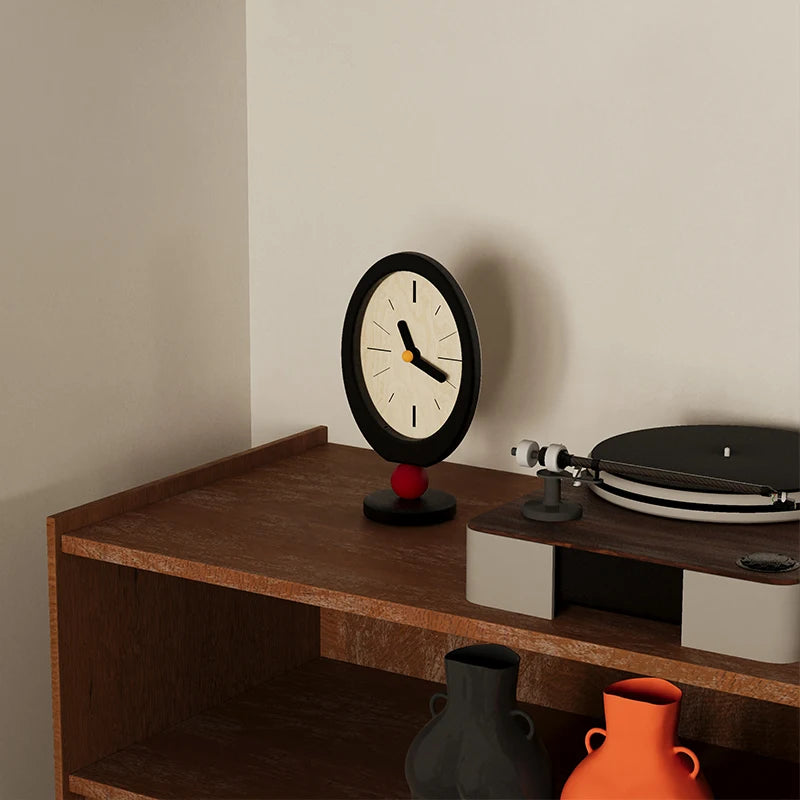 Wooden Silent Desk Clock | Nordic Style Home Décor Wooden Desk Clock Babs