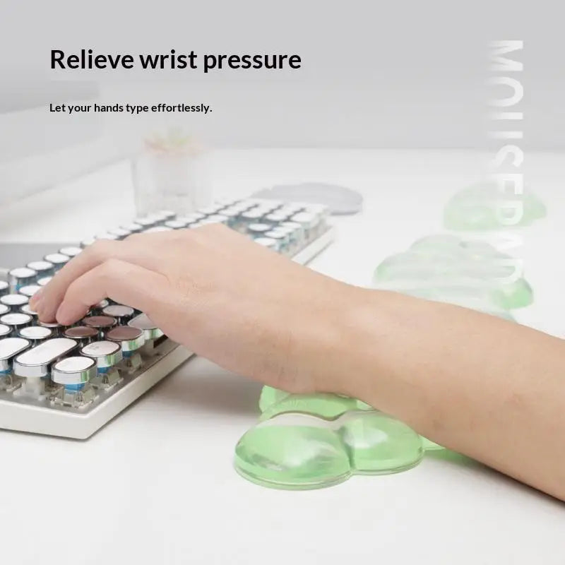Cloud Silicone Wrist Rest for Keyboard & Mouse – Ergonomic Silicone Wrist Rest Babs
