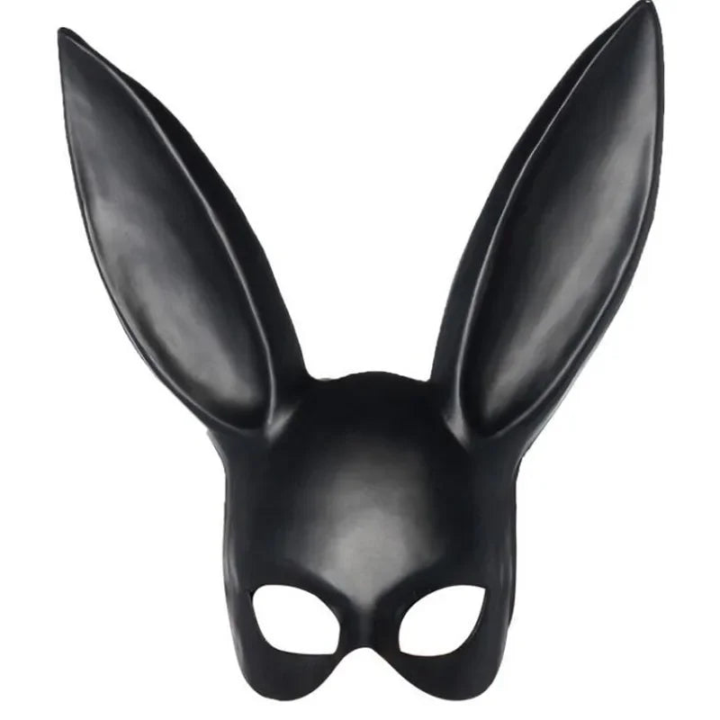 12-Pack Black Bunny Ear Masks – Halloween & Masquerade Party Costume Party Mask Babs black
