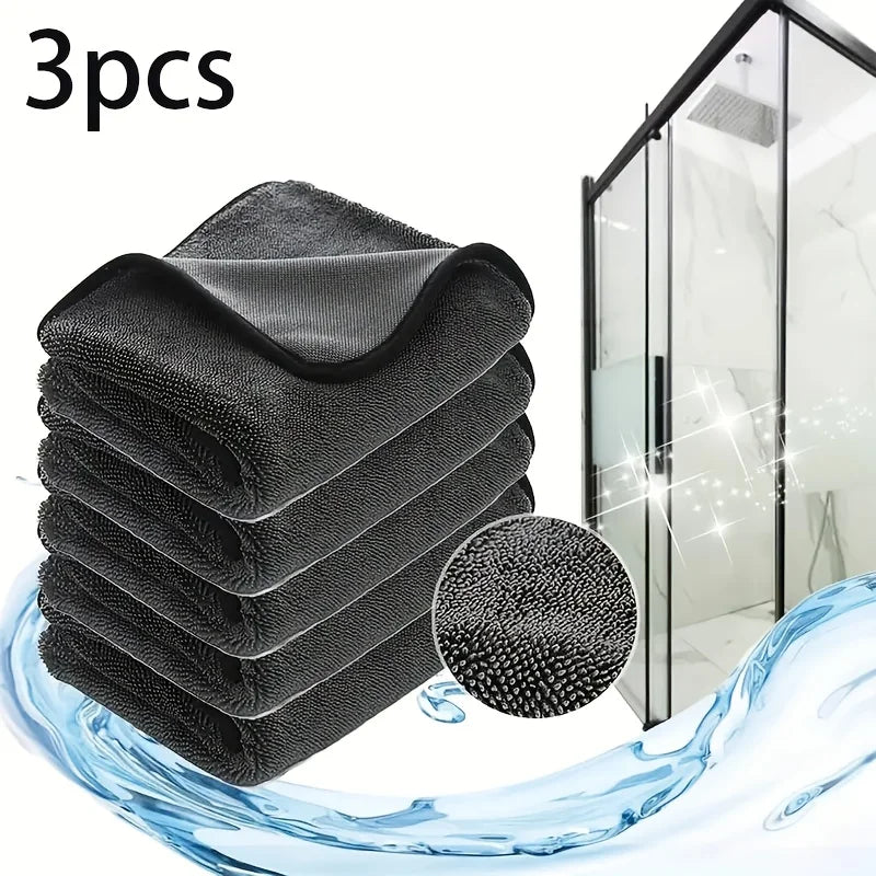 3-Pack Microfiber Cleaning Cloths – Streak-Free, Reusable Microfiber Cleaning Cloth Babs