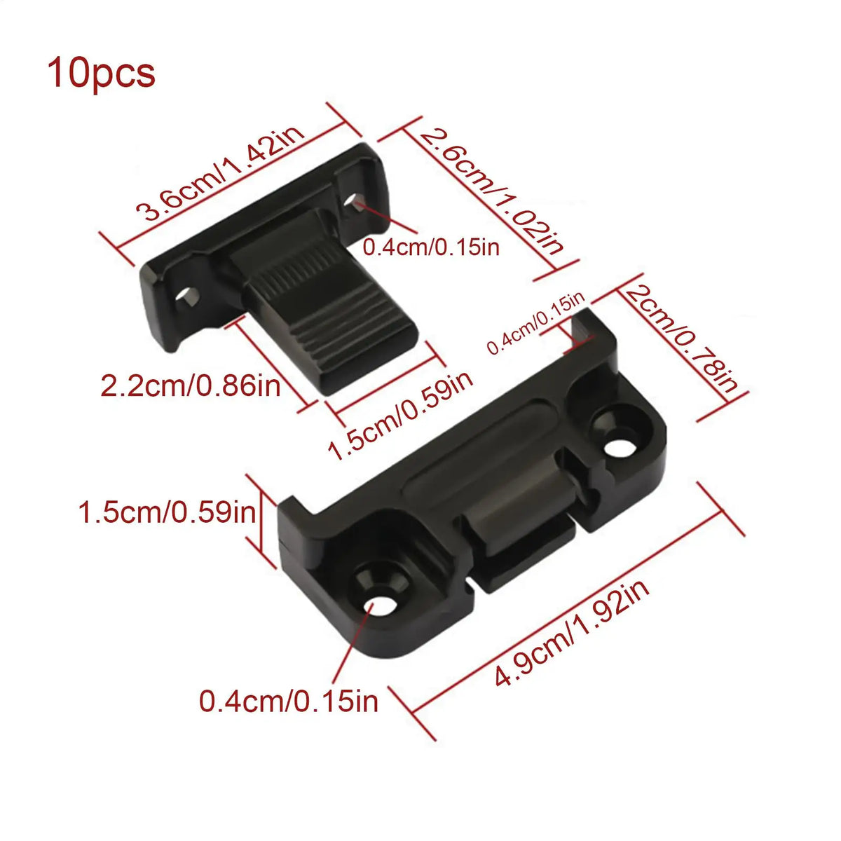 10Pcs Quick-Release Wall Panel Fastener Clips – ABS Furniture Fix Panel Fastener Clips Babs