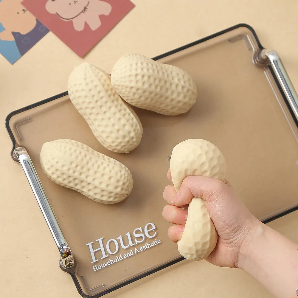 11cm Peanut Squishy Squeeze Ball – Desktop Decor & Party Gift Squishy Squeeze Toy Babs