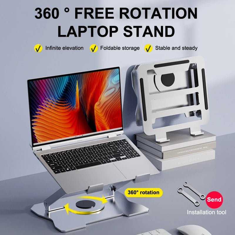 HUXUAN Foldable Metal Laptop Cooling Stand for Gaming Laptop Cooling Stand Babs
