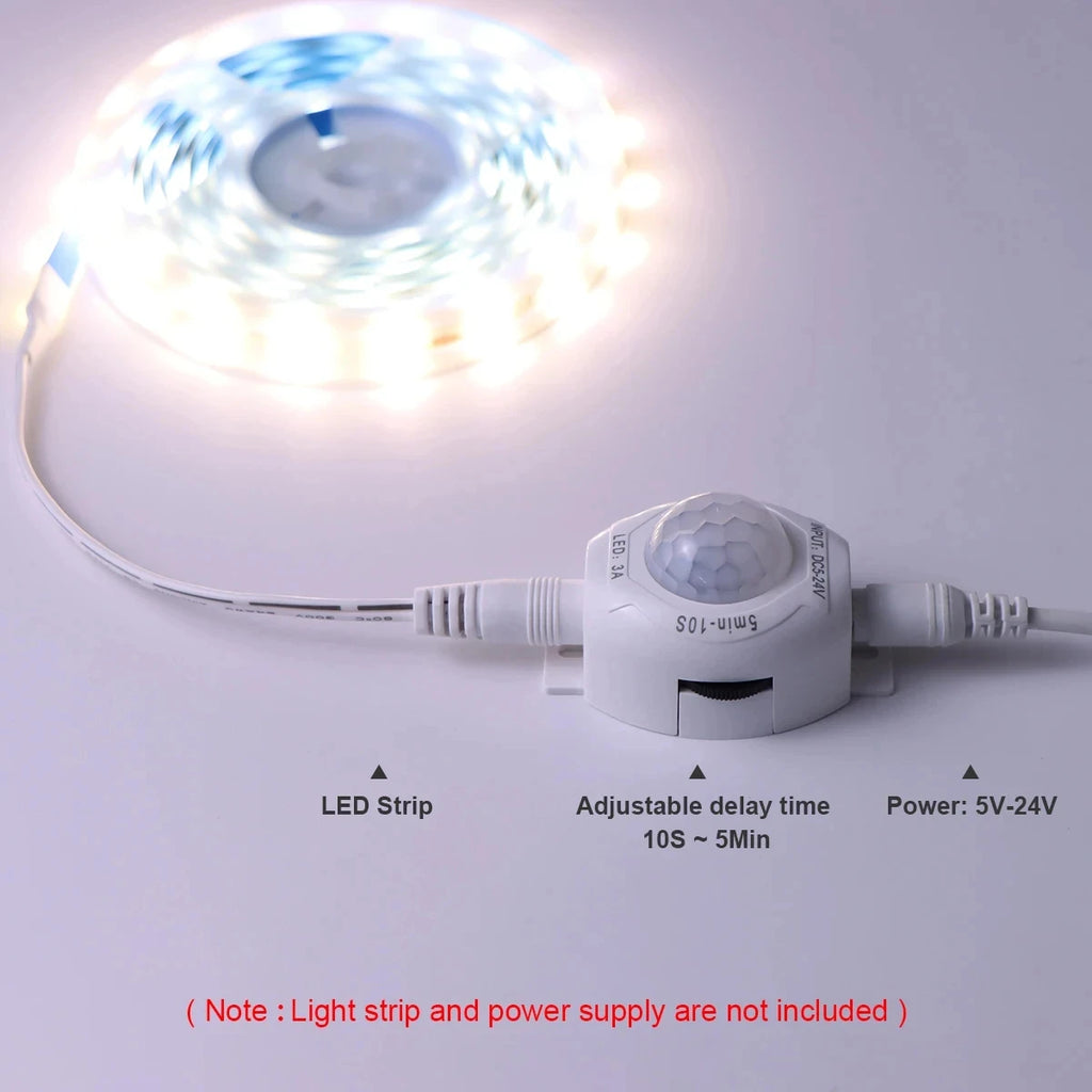 Infrared Motion Sensor Switch for LED Strip Lights DC 5V–24V Motion Sensor Switch Babs