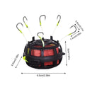 Fishing Bait Cage Feeder 6-Hook Anti-Tangle Sinker Rig Fishing Bait Feeder Babs No. 7 hook