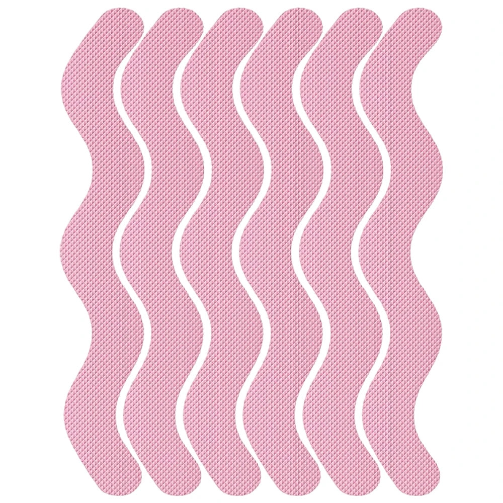 Anti-Slip Bathtub Stickers – Non-Slip Safety Strips 6 Pack Non-Slip Safety Strips Babs Pink 6Pcs
