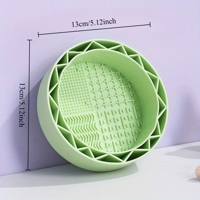 Silicone Makeup Brush Cleaner Bowl – Portable Washing Tool Makeup Brush Cleaner Babs