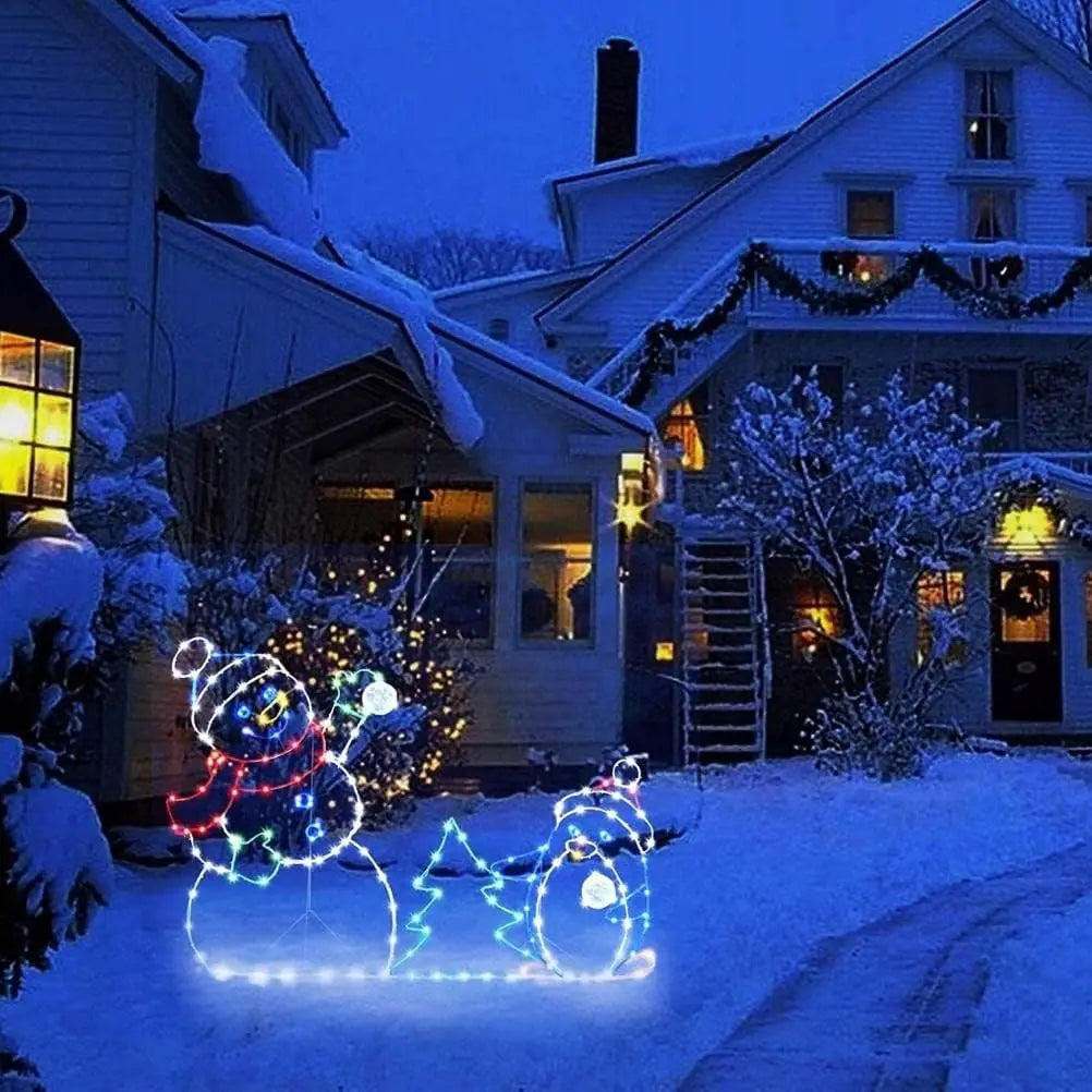 Christmas Snowman LED Yard Stake – Outdoor Garden Decoration LED Yard Stake Babs