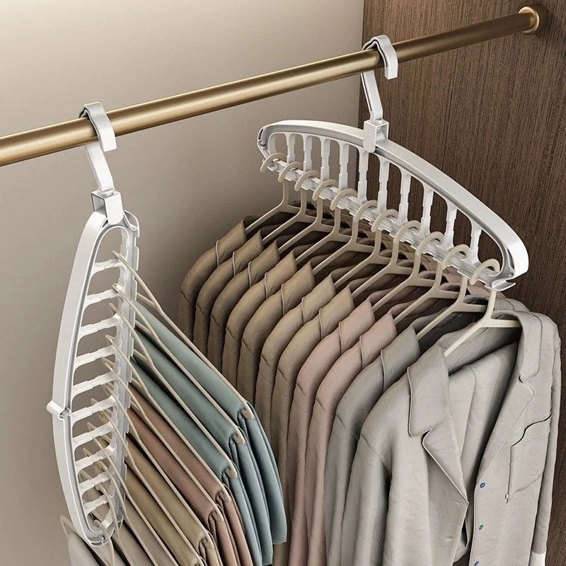 Space Saving Collapsible Clothes Hangers – Heavy Duty Plastic Clothes Hangers Babs
