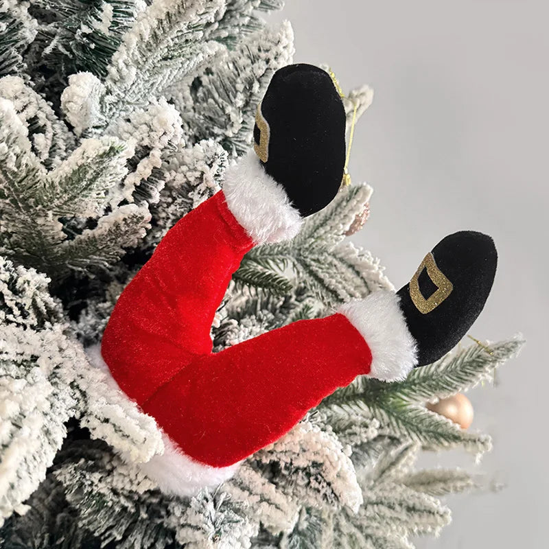 Santa Elf Legs Christmas Tree & Fireplace Ornament Christmas Ornament Babs