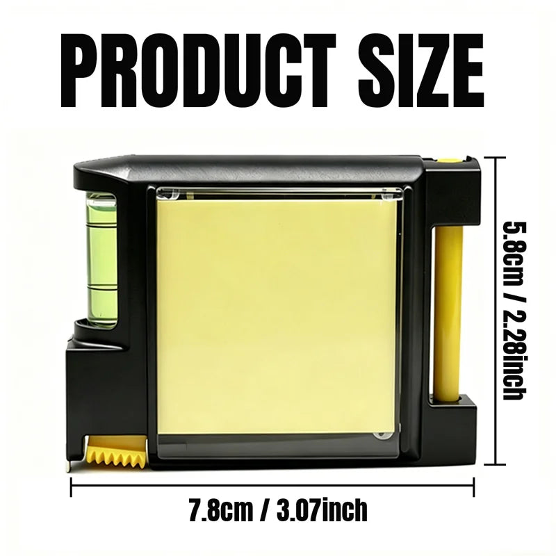 4-in-1 Tape Measure with Level, Notepad & Pen – 78.74 In Multifunctional Tape Measure Babs