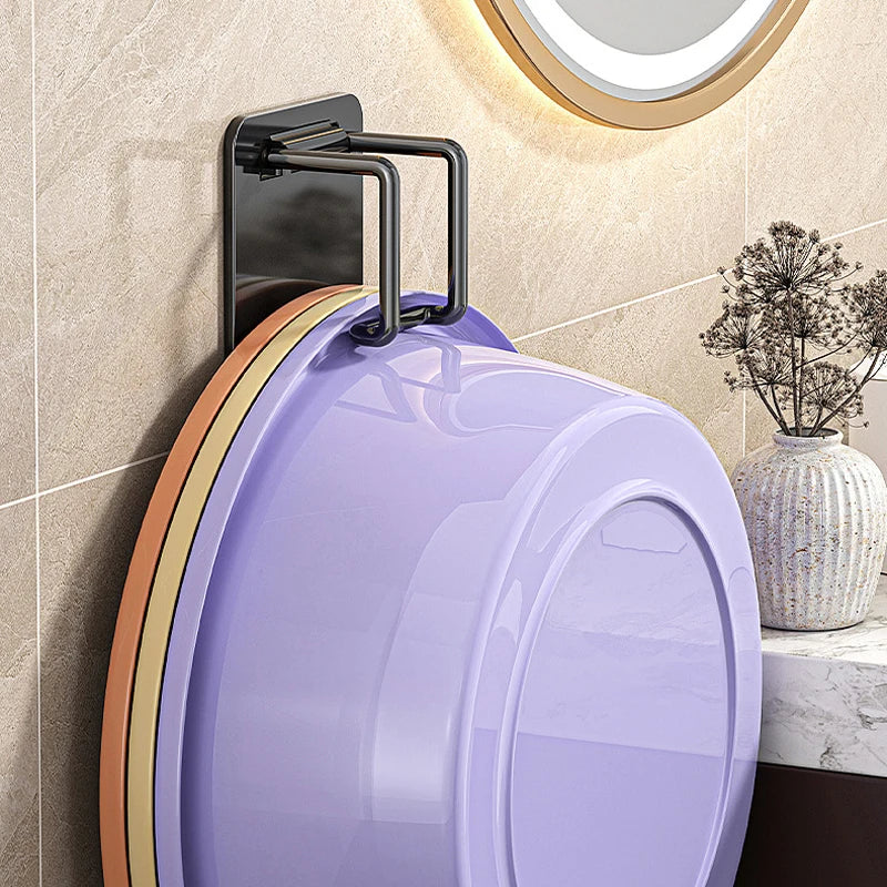 Foldable Stainless Steel Washbasin Holder – No-Drill Wall Mount Washbasin Wall Holder Babs