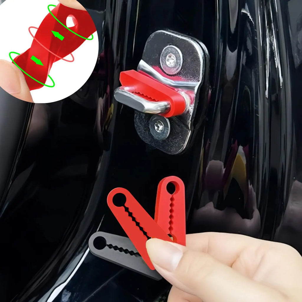 4pcs Silicone Car Door Cushion Buffer Anti-Shock Latch Cover Car Door Buffer Babs