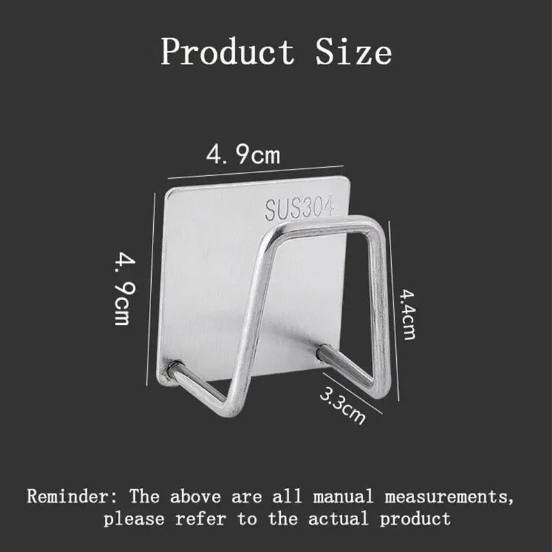 Stainless Steel Sink Sponge Rack & Rag Holder for Kitchen Sink Sponge Holder Babs 1PC