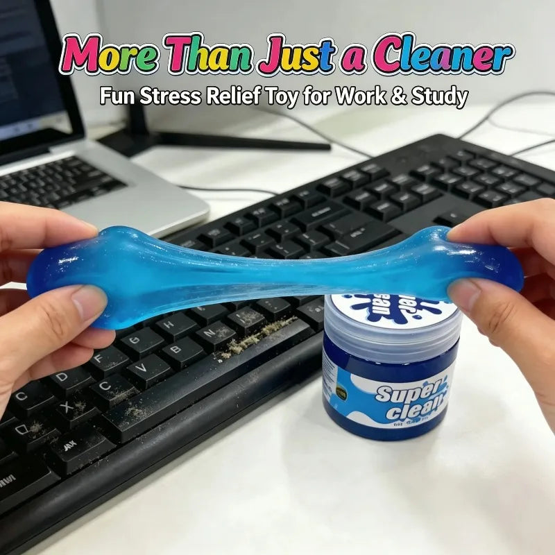 Reusable Blue Cleaning Gel – Keyboard, Car Vents & Tight Gaps Cleaning Gel Babs
