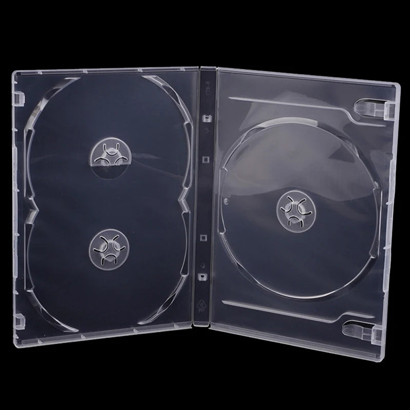 3-Disc PP Plastic CD DVD Case – Clear Transparent Storage Box CD DVD Storage Case Babs One Size