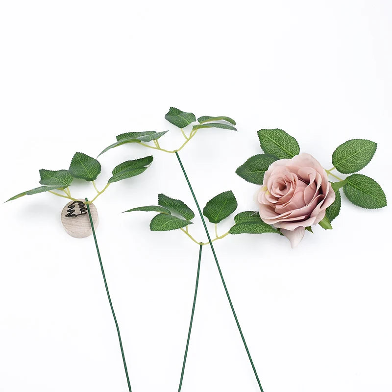 Artificial Silk Rose Leaves 50/100pcs – Wedding & DIY Decor Artificial Silk Leaves Babs