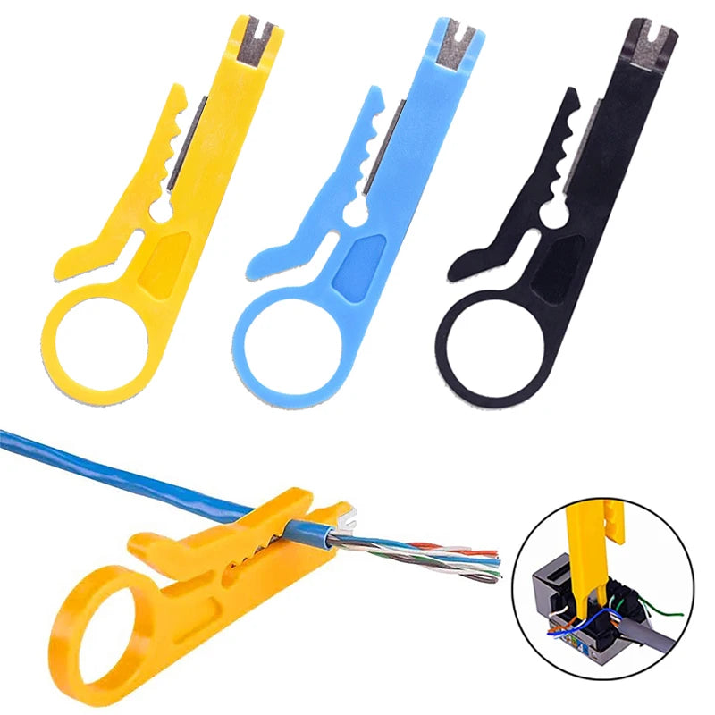 Mini Wire Stripper & Punch Down Tool – Multifunctional Cable Cutter Wire Stripper Tool Babs