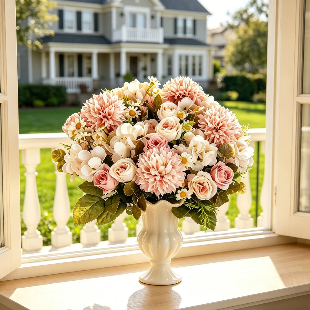 Artificial Chamomile Bouquet for Wedding, Home & Party Décor Artificial Flower Bouquet Babs