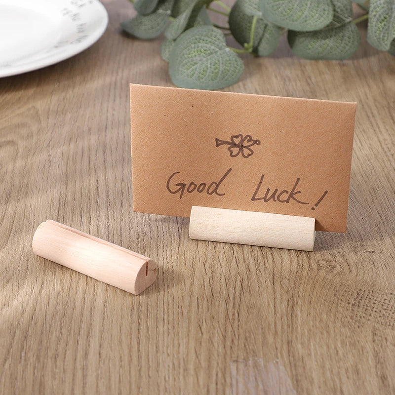 Wooden Place Card Holders – Wedding & Party Table Clip Stands Place Card Holders Babs